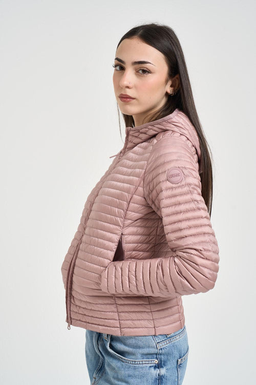 Piumino donna trapuntato malva - 2