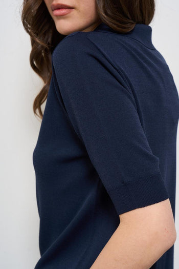Polo donna blu - 5