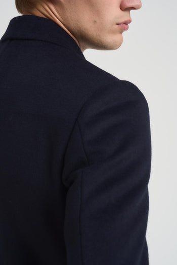Cappotto uomo doppiopetto blu notte - 6