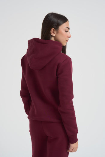 Felpa donna Gretaz bordeaux - 4