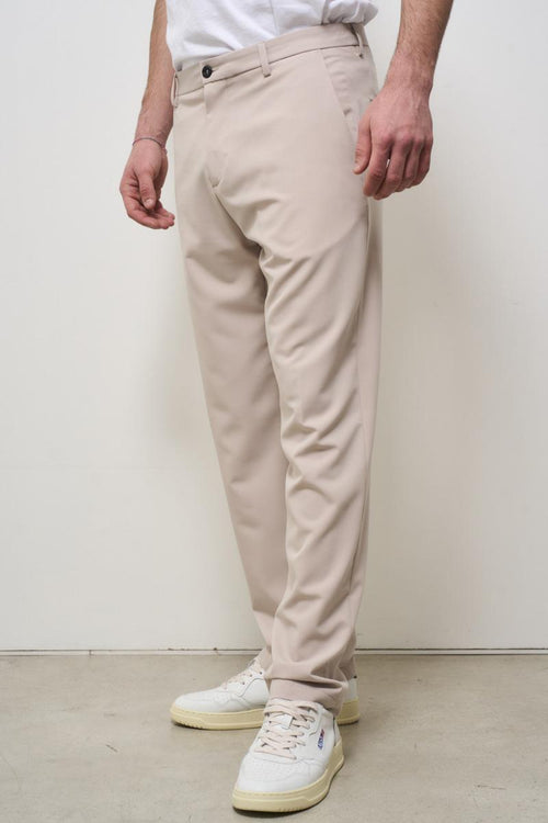 Pantalone uomo dritto panna - 2
