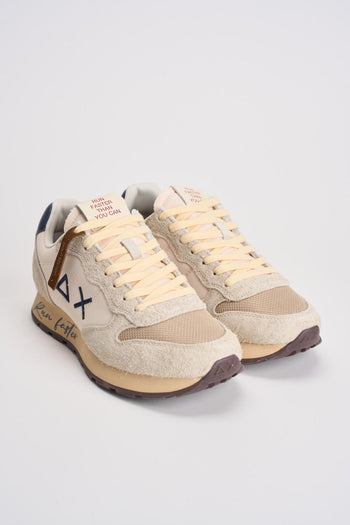 Sneakers uomo panna e blu - 3