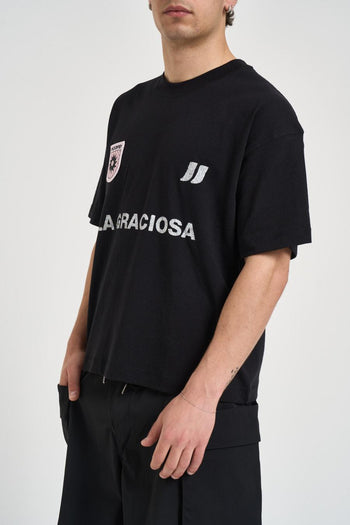 T-shirt uomo girocollo nera - 4