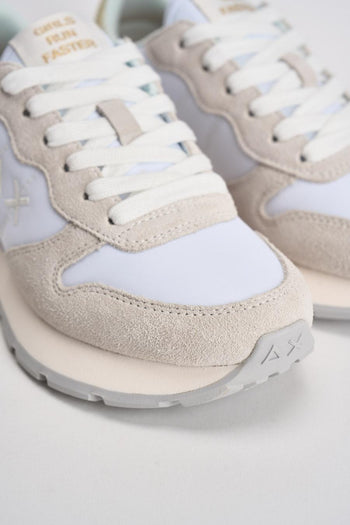 Sneakers donna bianche e beige - 4