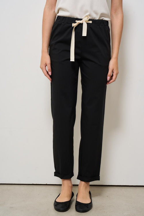 Pantalone donna regular nero - 2