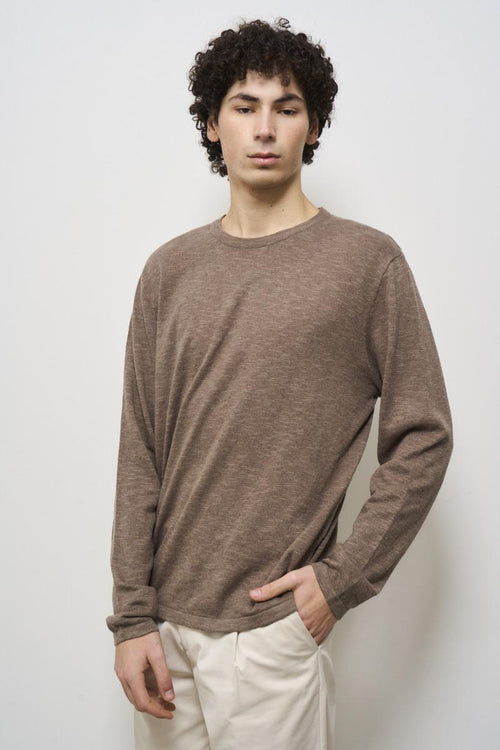 Men's turtleneck sweater in dove grey - 2
