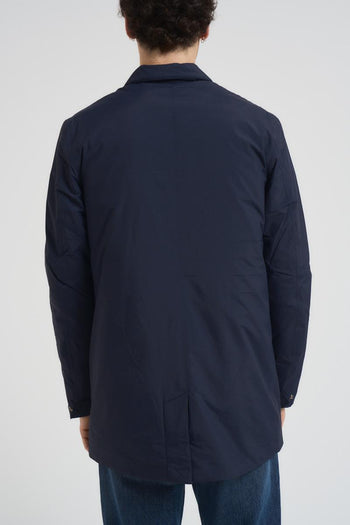 Trench uomo midi blu notte - 6