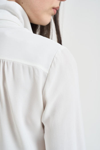 Camicia donna con foulard bianca - 6