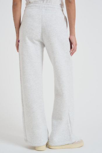 Pantalone donna a palazzo Demiz grigio chiaro - 5