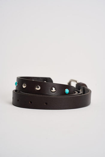 Cintura donna in pelle marrone - 3