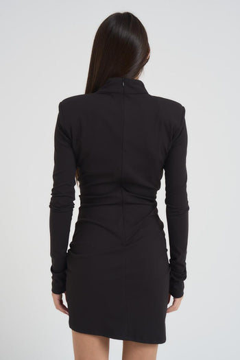 Abito donna mini nero - 5