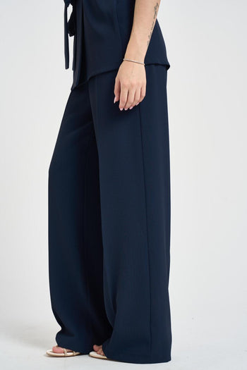 Abito donna gilet e pantalone blu notte - 7