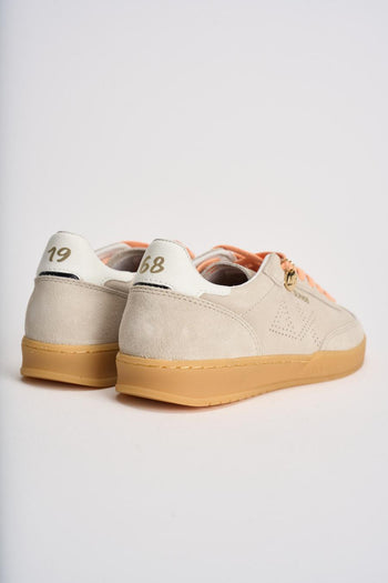 Sneakers donna in suede beige - 5