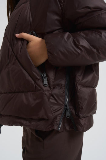 Piumino corto Eugenie marrone - 6