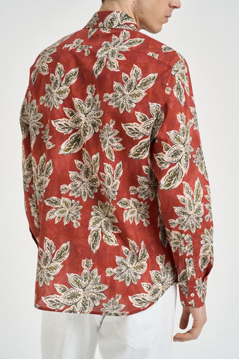 Camicia uomo a fantasia floreale - 5