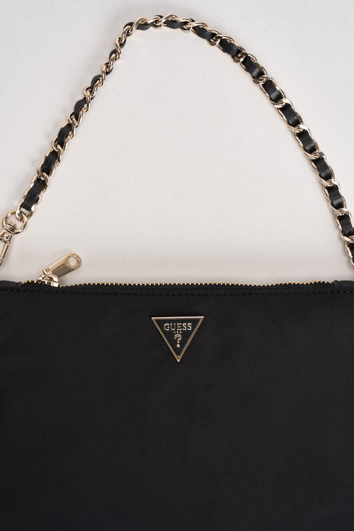 Pochette donna in nylon nera - 2