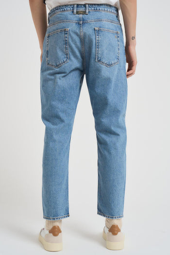 Jeans uomo Yellowstone cropped fit in denim chiaro - 3