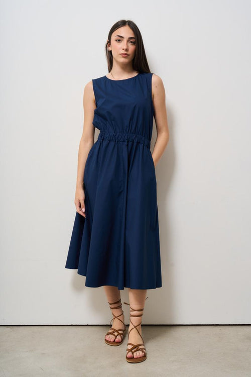 Abito donna lungo blu - 2