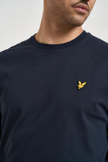 T-shirt uomo girocollo blu - 3