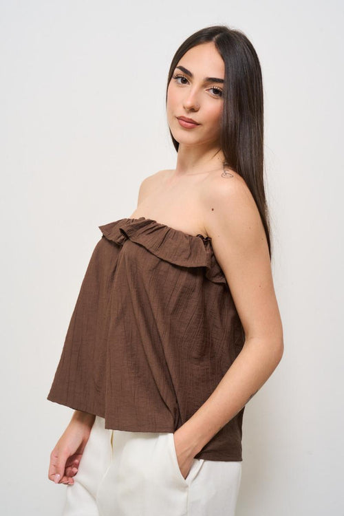Top donna marrone - 2