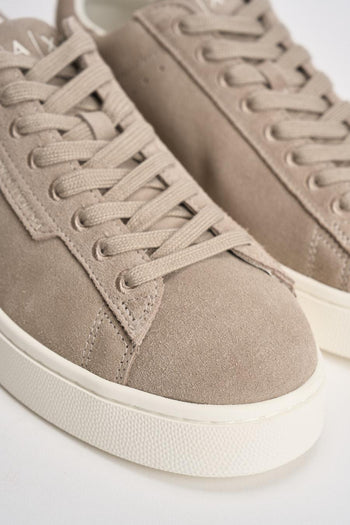 Sneakers uomo in suede beige - 4