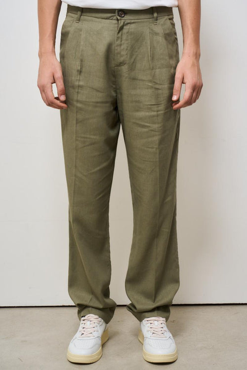 Pantalone uomo baggy verde