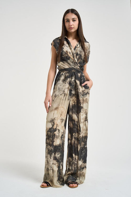 Abito donna tuta floreale