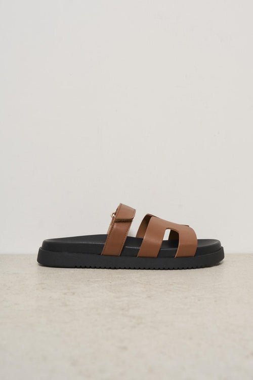 Women's camel sandal