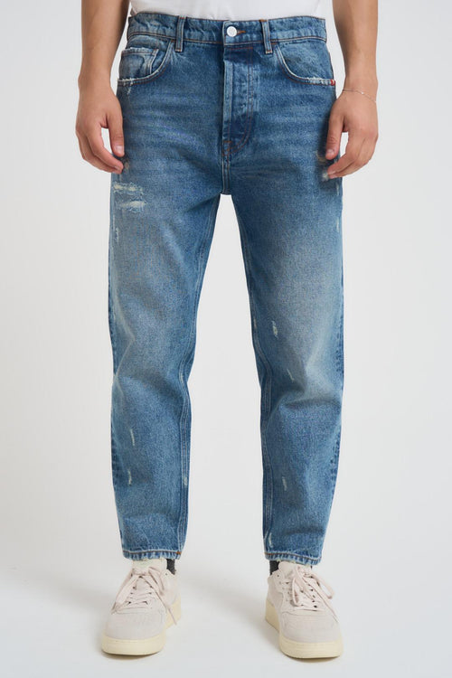 Jeans uomo effetto used