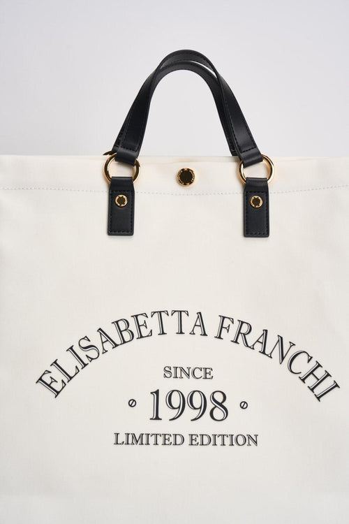 Borsa donna shopper avorio - 2
