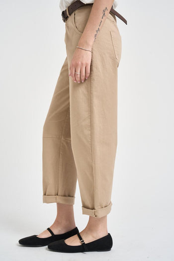 Pantalone donna balloon sabbia - 3