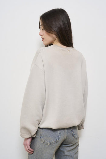 Women's dove grey sweatshirt - 4