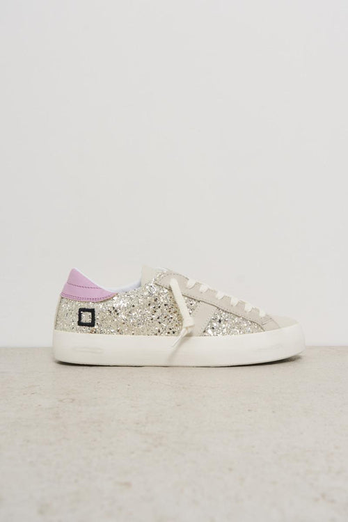 Sneakers donna oro e rosa