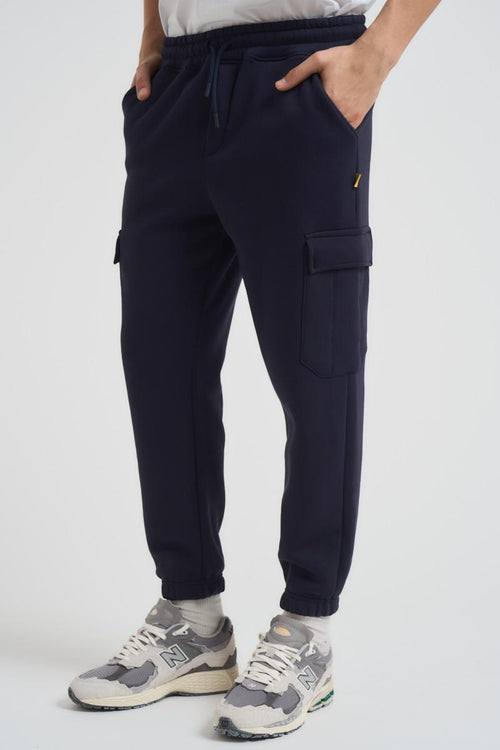 Pantalone tuta jogger uomo blu