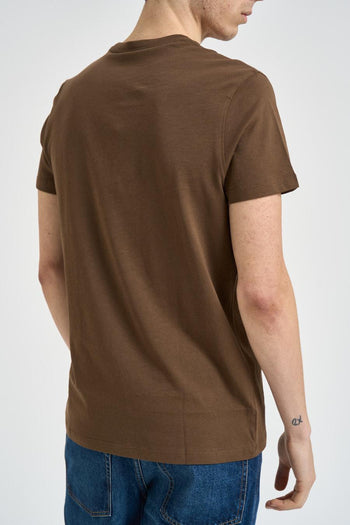 T-shirt uomo girocollo marrone - 3