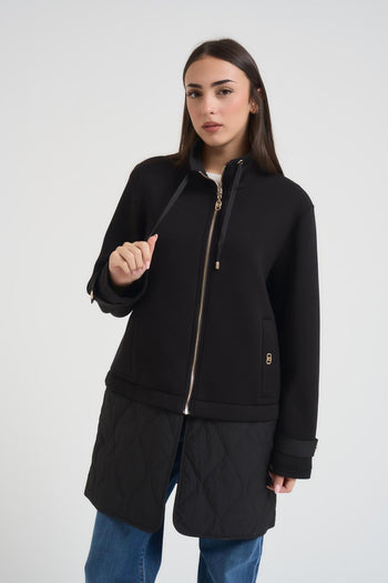 Giubboto donna in Scuba nero - 3