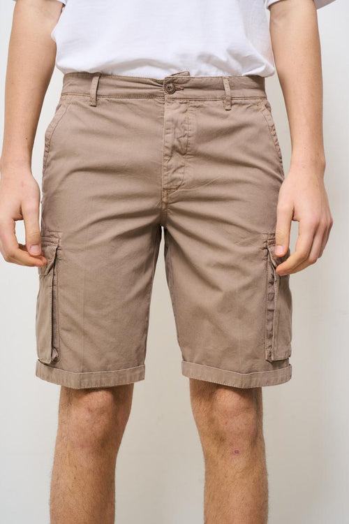 Bermuda uomo cargo beige