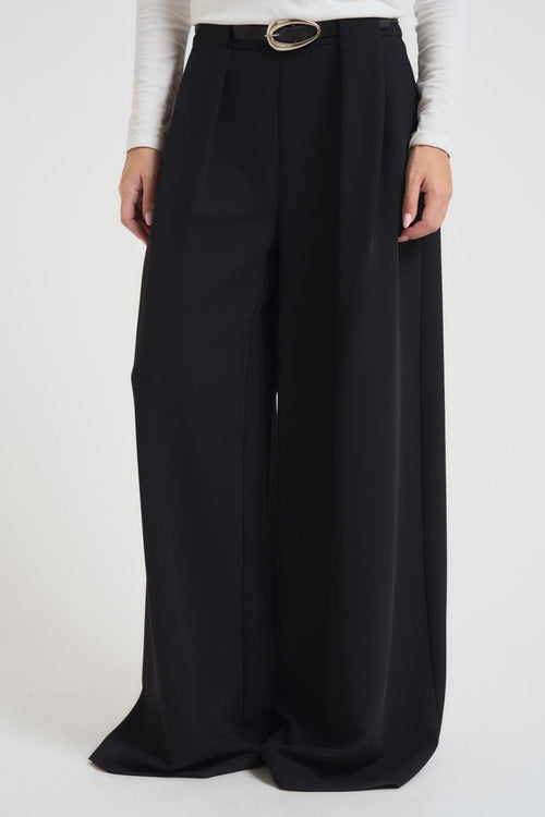 Pantalone donna a palazzo nero - 2