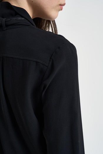 Camicia donna con foulard nera - 4