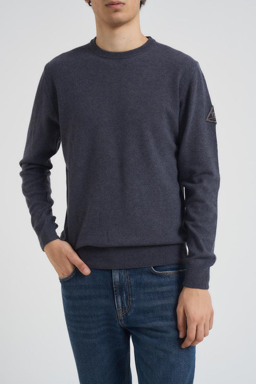 Maglia uomo girocollo grigia