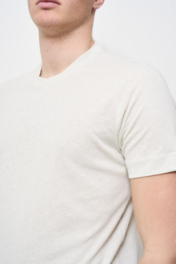 T-shirt uomo in maglia grigio perla - 3