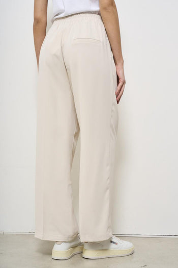 Pantalone donna panna a palazzo - 4