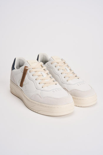 Sneakers uomo bianche e blu - 3