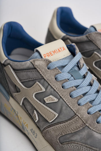 Sneakers uomo Mick grigia - 7