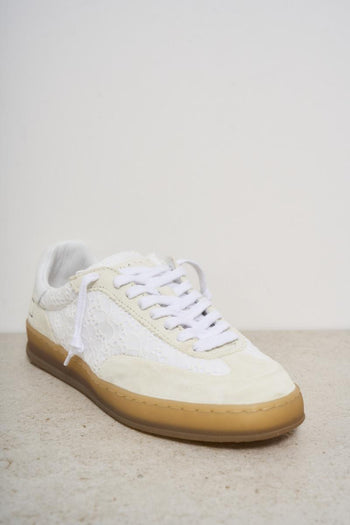 Women's Sporty White Sneakers - 4