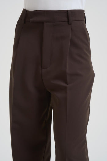 Pantalone donna a gamba larga moro - 4