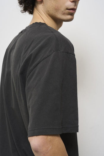 Men's black crew neck t-shirt - 5