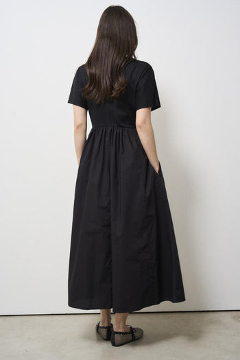 Women's black jersey dress - 6