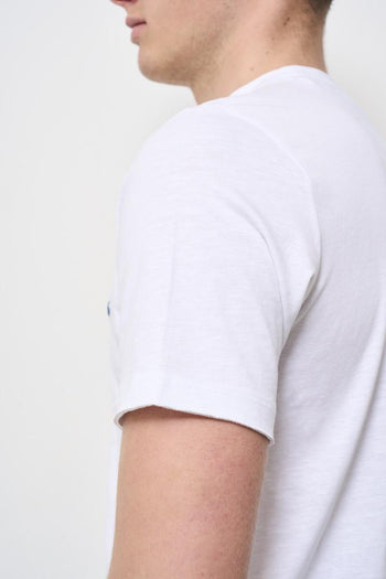 T-shirt uomo girocollo bianca - 5