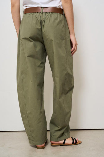 Pantalone donna balloon verde - 4